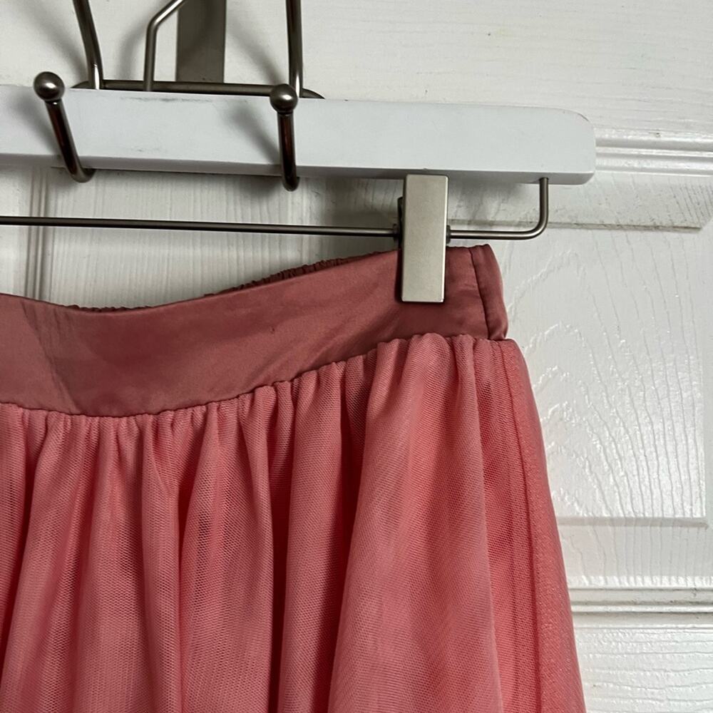 ModCloth women's Pink Tulle Layered Midi Skirt XS - Picture 4 of 10